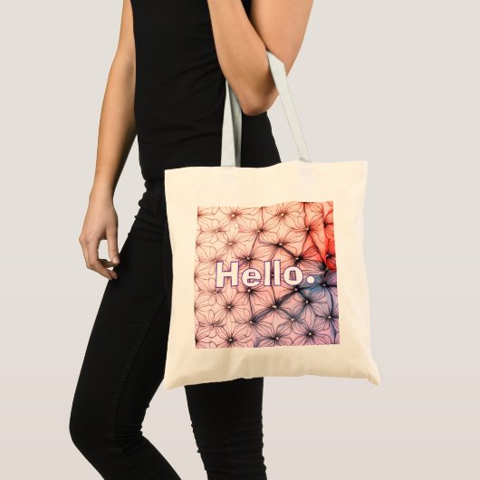 Bonjour . Sac fourre-tout Motif moderne (Devant (produit))