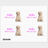 Bonjour / Salut Labrador Retriever Stickers Chien  (Feuille)