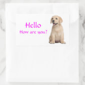 Bonjour / Salut Labrador Retriever Stickers Chien  (Sac)