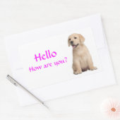 Bonjour / Salut Labrador Retriever Stickers Chien  (Enveloppe)