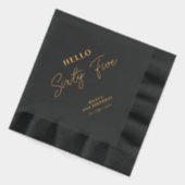 Bonjour Soixante-cinq Moderne Script Fête d'annive (Gauche)