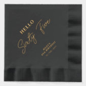 Bonjour Soixante-cinq Moderne Script Fête d'annive (Recto)