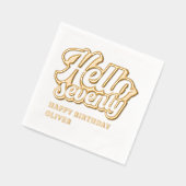 Bonjour Soixante-dix Moderne 70e Anniversaire Pers (Gauche)