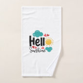 Bonjour soleil (Serviette à main)