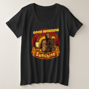 Bonjour Soleil Bigfoot Café Humour Art