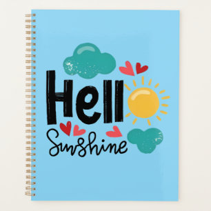 Bonjour soleil bleu mignon