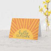 Bonjour soleil - carte (Fleur jaune)