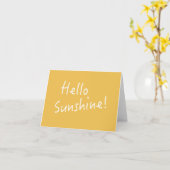 Bonjour soleil - carte de note - jaune (Fleur jaune)