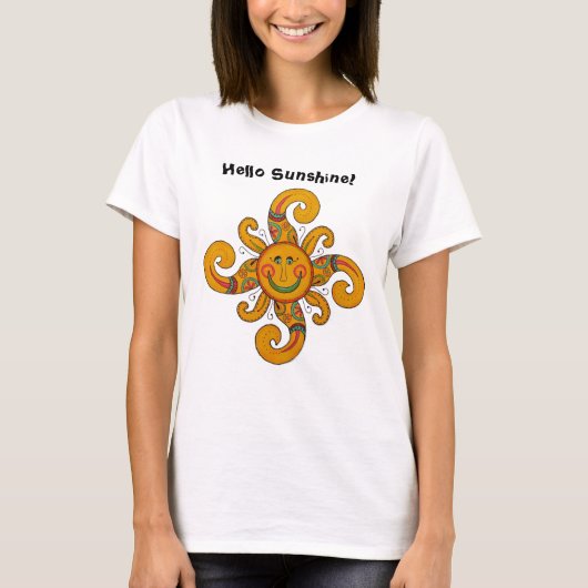 "Bonjour soleil !" T-shirt (Devant)