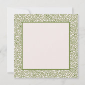 Bonjour Spring Fleurs Fleurs de Fille Carte de voe (Dos)