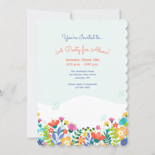Bonjour Spring Party Invitation