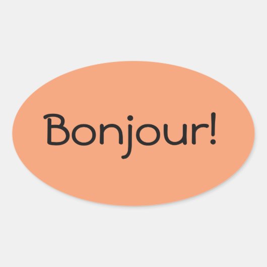 Bonjour Sticker (Voorkant)