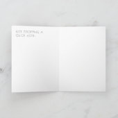 Bonjour Sunshine ! carte de voeux vierge (Intérieur)