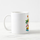 Bonjour Sunshine Cartoon Tropical Mug (Gauche)