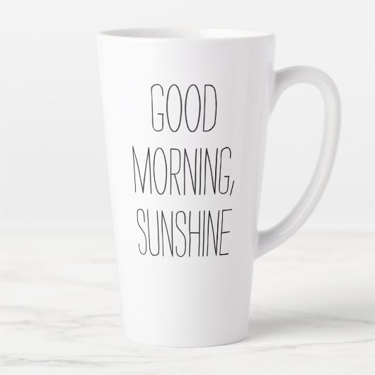 Bonjour, Sunshine Latte Mug (Droite)
