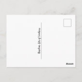 Bonjour Sunshine Lettré à la main carte postale (Dos)