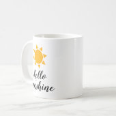Bonjour Sunshine mignonne vibes d'été tasse de caf (Devant gauche)