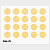Bonjour Sunshine Moderne Sticker Jaune Sunny (Feuille)