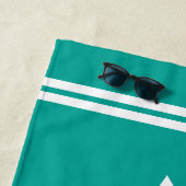 Bonjour Sunshine serviette de plage d'été avec nom (En situation)