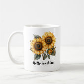 Bonjour Sunshine Sunflower Mug (Gauche)