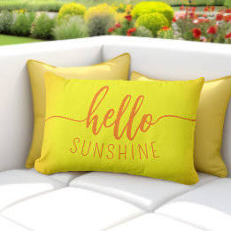 Bonjour Sunshine Yellow Lumbar Coussins