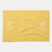 Bonjour Sunshine Yellow Summer Cuisine Serviette (Horizontal)