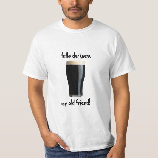 Bonjour T-shirt de Guinness d'obscurité (Devant)