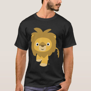 Bonjour ! ! T-shirt de lion de bande dessinée