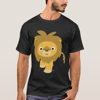 Bonjour ! ! T-shirt de lion de bande dessinée