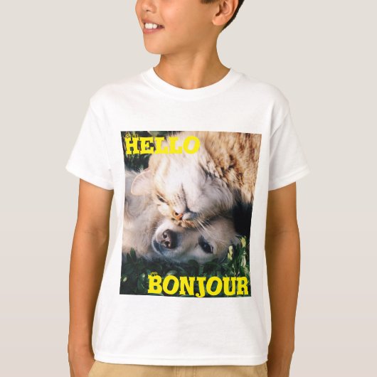 Bonjour, T-shirt de T-Contes de Bonjour (Devant)