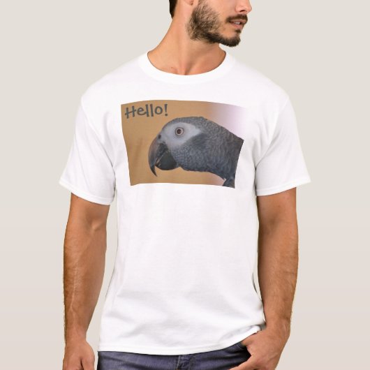 Bonjour T-shirt perroquet (Devant)