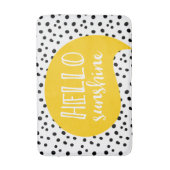 Bonjour tapis de bain jaune tacheté de soleil (Devant (Vertical))