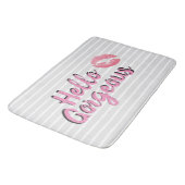 Bonjour tapis de bain magnifique (Angle)