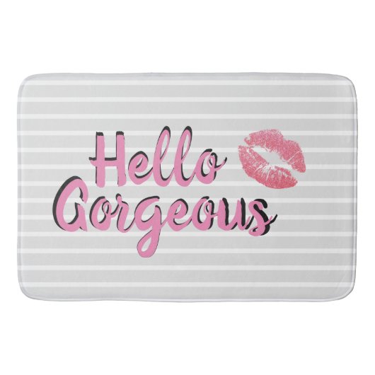 Bonjour tapis de bain magnifique (Devant)