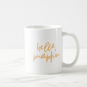 Bonjour tasse d'automne d'automne de citrouille