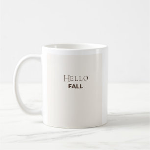 Bonjour Tasse d'Automne Tasse à Café Minimaliste