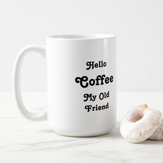 Bonjour tasse de café (Avec donut)