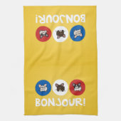 Bonjour. Theedoek (Verticaal)