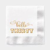 Bonjour Trente 30e anniversaire Elégant Moderne (Recto)