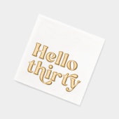 Bonjour Trente Typographie moderne 30e anniversair (Gauche)