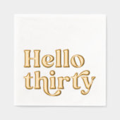 Bonjour Trente Typographie moderne 30e anniversair (Recto)