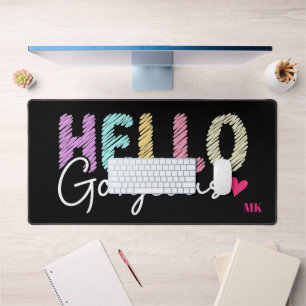Bonjour Typographie Pastel Magnifique