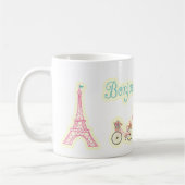 Bonjour uit Parijs Frankrijk Koffiemok (Links)