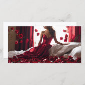 Bonjour Valentine fille Carte de voeux (Devant / Derrière)