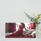 Bonjour Valentine fille Carte de voeux (Debout devant)