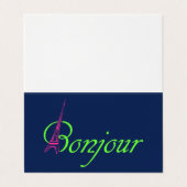 Bonjour Visitekaartjes (Buitenkant ongevouwen)