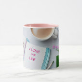 Bonjour, vous avez ce que j'aime ma vie Mug (Centre)