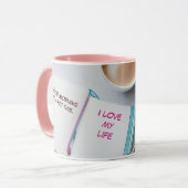 Bonjour, vous avez ce que j'aime ma vie Mug (Devant gauche)
