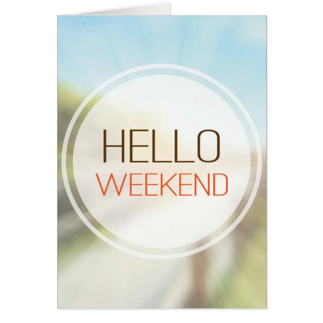 Bonjour week-end 2 (Devant)