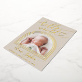 Bonjour World Arch Frame Faire-part de naissance (Rotation)